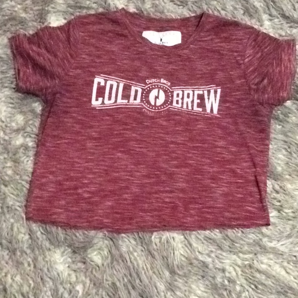Dutch bros crop top T-shirt